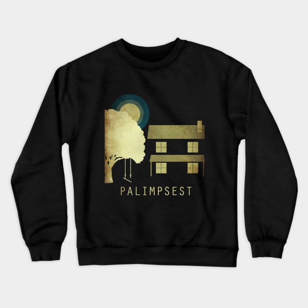 Palimpsest Logo Crewneck Sweatshirt by Palimpsest Podcast